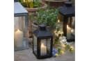 Lights4fun LED Laterne Schwarz Seaton mit TruGlow® LED-Kerze & Fernbedienung Bild 3