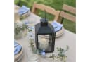 Lights4fun LED Laterne Schwarz Seaton mit TruGlow® LED-Kerze & Fernbedienung Bild 4