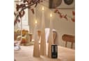 Lights4fun LED-Kerze 3er Set TruGlow® Kegelkerzen Fernbedienung Bronze-Ombre Bild 1