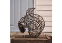 Lights4fun LED-Gartenfigur Eichhörnchen Rattan mit 60 LEDs und Timer Bild 1