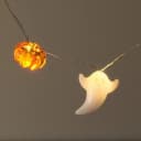 Lights4fun LED-Lichterkette 20er Halloween Geister & Kürbisse mit Timer Bild 4