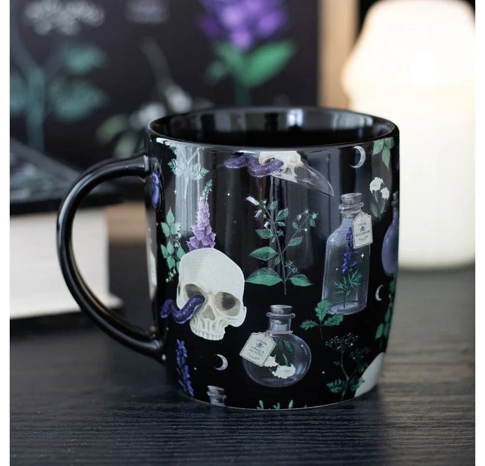 Something Different Tasse Gothic Kaffebecher Venom & Vines Print Keramik