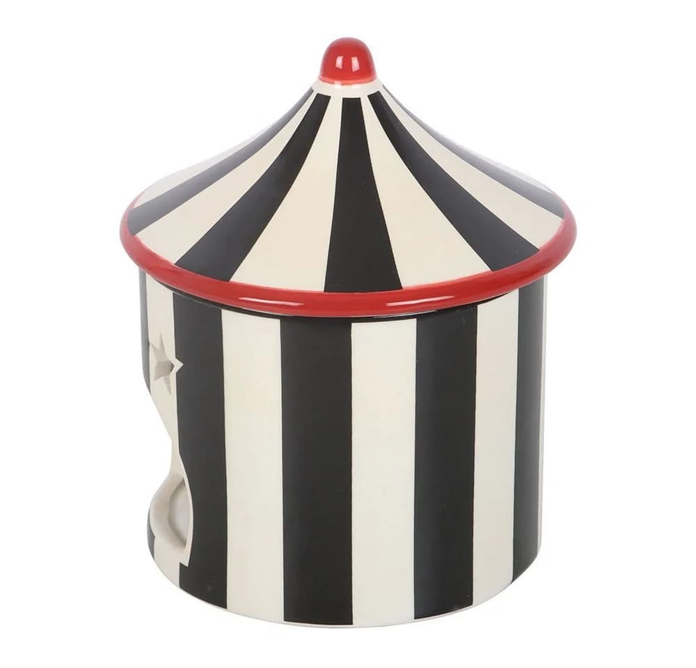 Something Different Duftlampe Black Striped Circus Tent Keramik Vintage