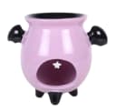 Kawaii Duftlampe Rosa Keramik mit Fledermausflügeln Bild 1