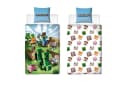 Familando Kinderbettwäsche Minecraft Battle 100% Baumwolle Bunt Weiß Bild 2