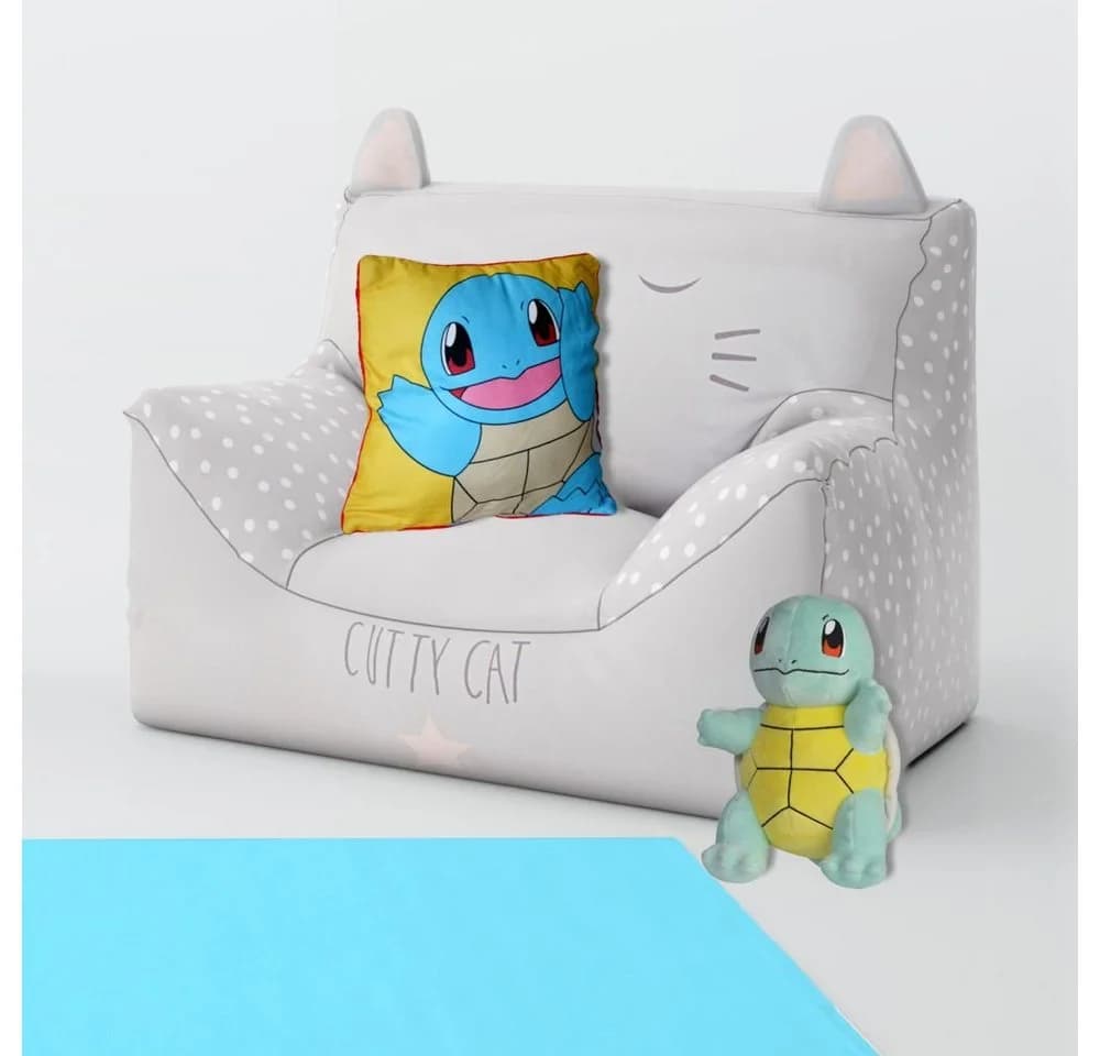 POKÉMON Dekokissen Pikachu & Schiggy Wende-Motiv Bunt