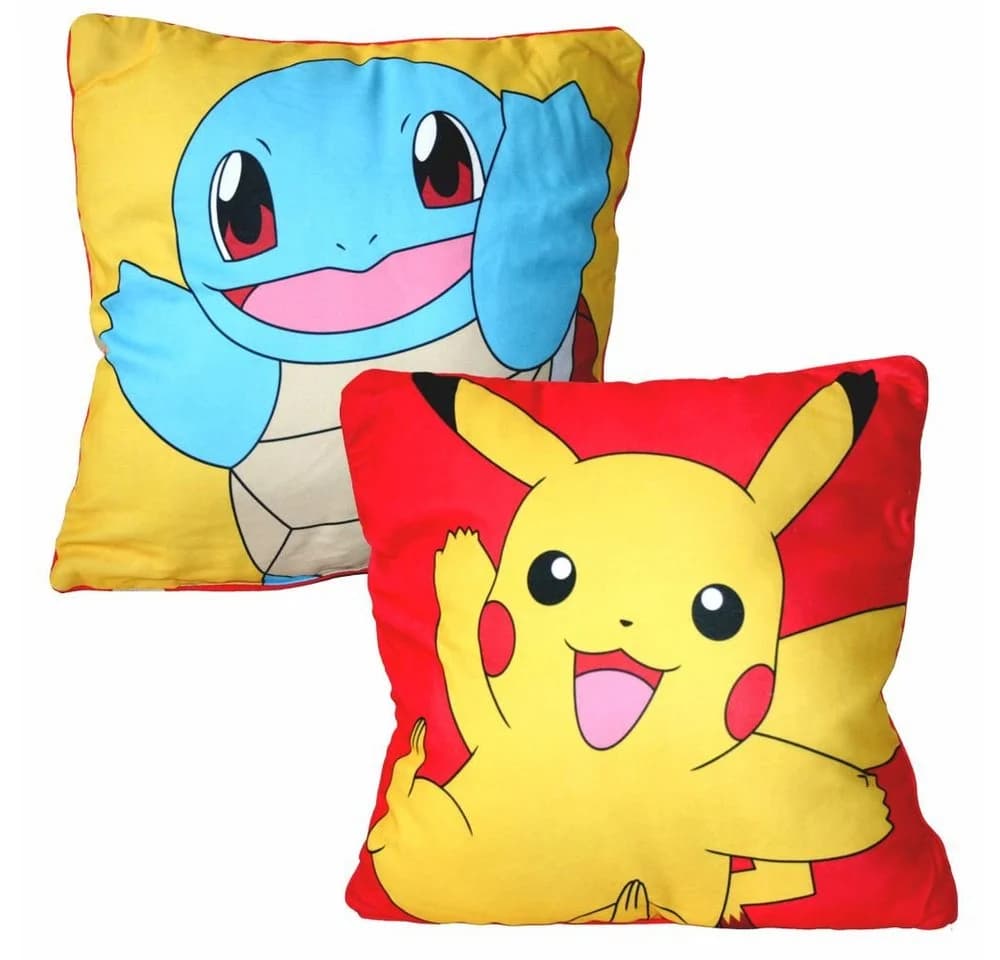 POKÉMON Dekokissen Pikachu & Schiggy Wende-Motiv Bunt - Bild 2