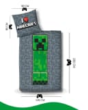 MTOnlinehandel Minecraft Kinderbettwäsche 100% Baumwolle I Love Minecraft Bild 3