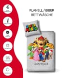 MTOnlinehandel Super Mario Bettwäsche 2-teilig Flanell Bunt Bild 3