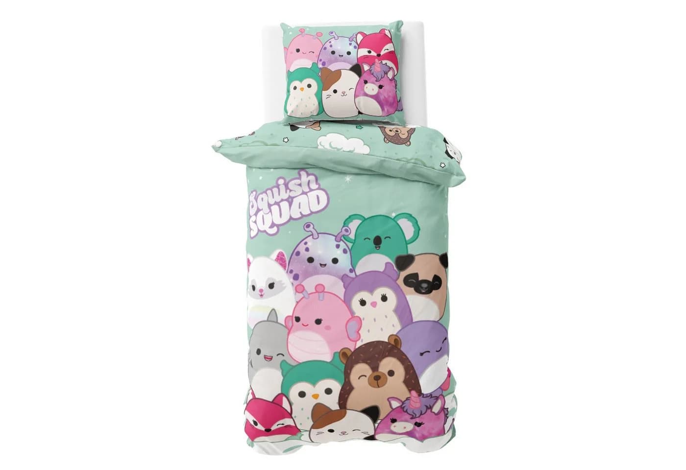 MTOnlinehandel Bettwäsche Squishmallows 2-teilig Bunt Baumwolle - Bild 2