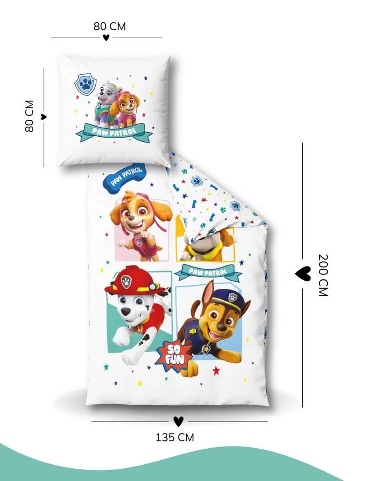 MTOnlinehandel Kinderbettwäsche Paw Patrol Flanell Bunt - Bild 4