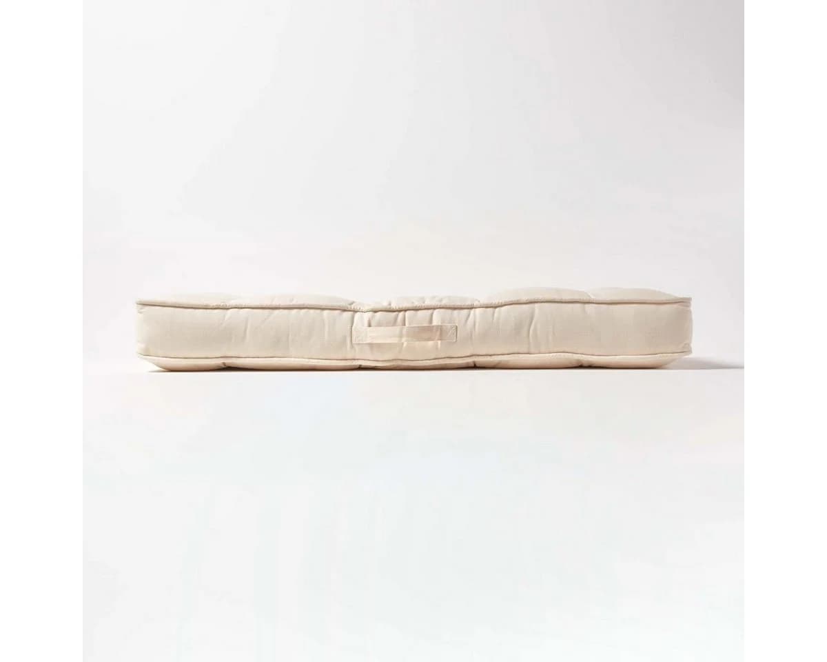 Homescapes Sitzkissen Creme 10 cm Dick Sofaauflage - Bild 5