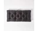Homescapes Sitzkissen Sofa-Auflage Schwarz Veloursbezug Bild 3