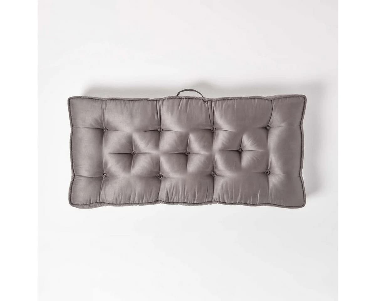 Homescapes Sitzkissen Sofa-Auflage Grau 100 x 48 cm - Bild 3