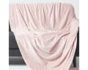 Homescapes Plaid Samt-Jacquard-Decke Mora Rosa Bild 2