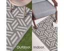 Homescapes Outdoorteppich Luna Grau Polypropylen Bild 5