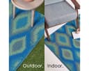 Homescapes Outdoorteppich Amber Blau-Grün Polypropylen Bild 5