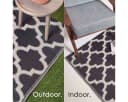 Homescapes Outdoorteppich Nola Schwarz-Weiß Polypropylen Bild 5