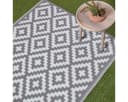 Homescapes Outdoorteppich Zoe Grau Geometrisch Polypropylen Bild 1