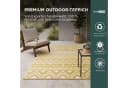 Homescapes Outdoorteppich Anna Senfgelb Geometrisch Polypropylen Bild 1