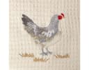 Homescapes Geschirrtuch 2er-Set Waffelpiqué Huhn-Motiv Baumwolle Bild 1