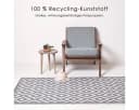Homescapes Outdoorteppich Zoe Grau-Weiß Geometrisch Bild 3