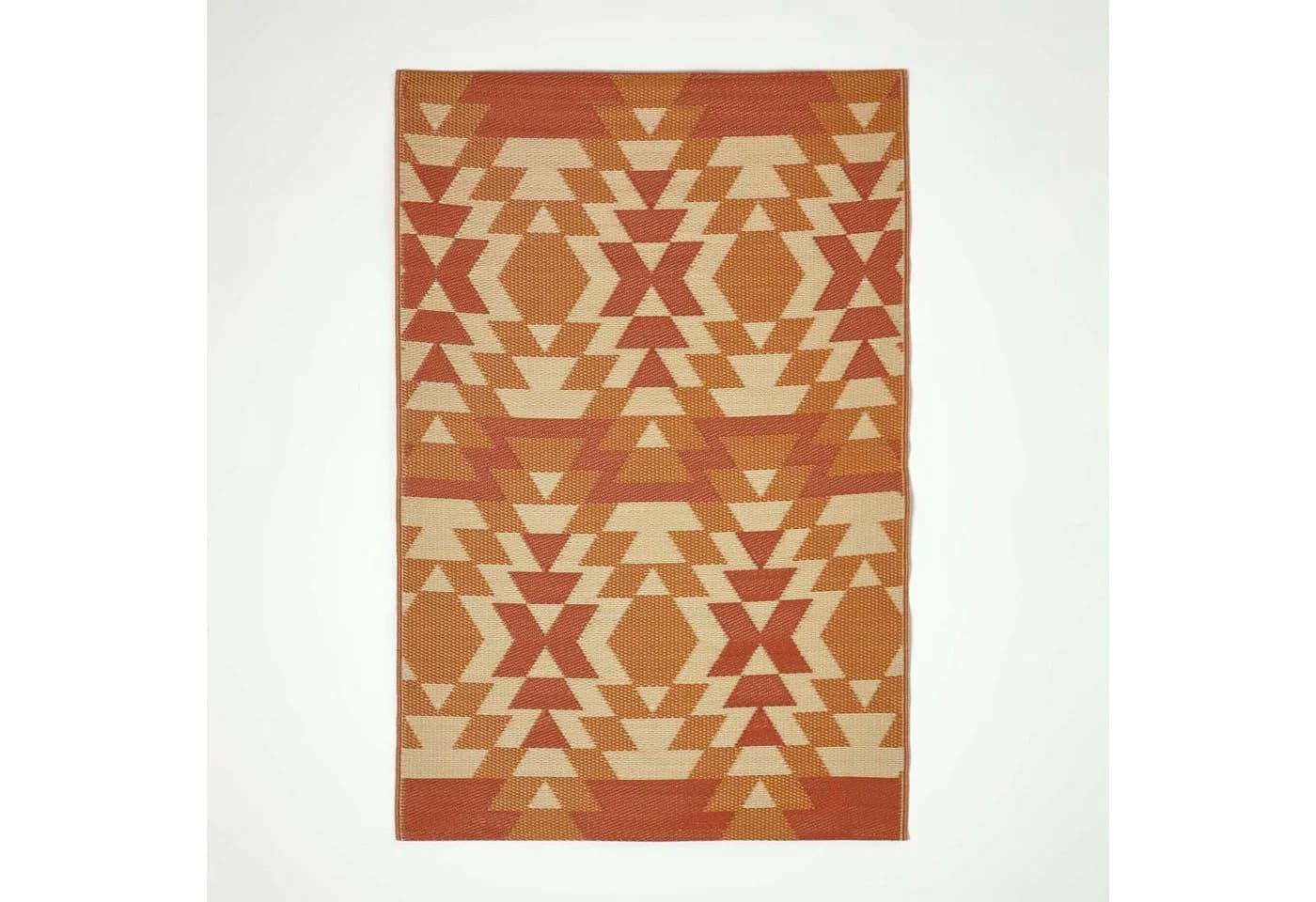 Homescapes Outdoorteppich Anya Ethno-Muster Orange-Rot - Bild 2