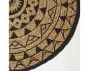 Homescapes Teppich Mandala 70 cm Jute Schwarz Bild 3