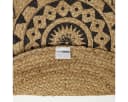 Homescapes Teppich Mandala 70 cm Jute Schwarz Bild 5