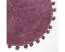 Homescapes Badematte Runde Blume 60 cm Beere Bild 1