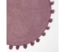 Homescapes Badematte Runde Blume 60 cm Beere Bild 4