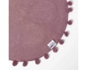 Homescapes Badematte Runde Blume 60 cm Beere Bild 5