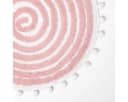 Homescapes Badematte Runde Spiral 60 cm Rosa Bild 1