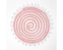 Homescapes Badematte Runde Spiral 60 cm Rosa Bild 2