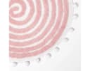Homescapes Badematte Runde Spiral 60 cm Rosa Bild 4