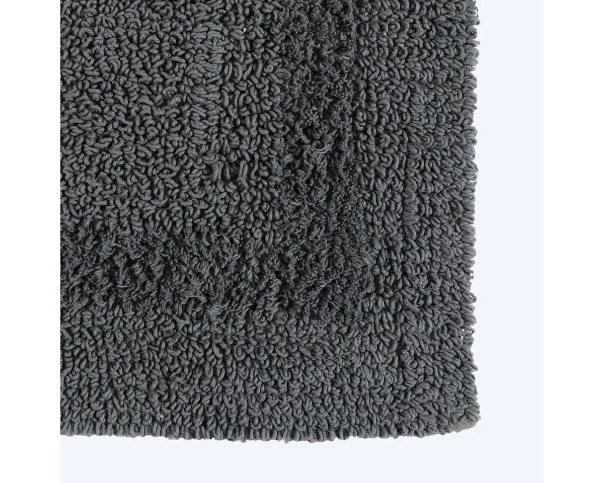 Homescapes Badematte WC-Vorleger 50x55 cm Baumwolle Grau