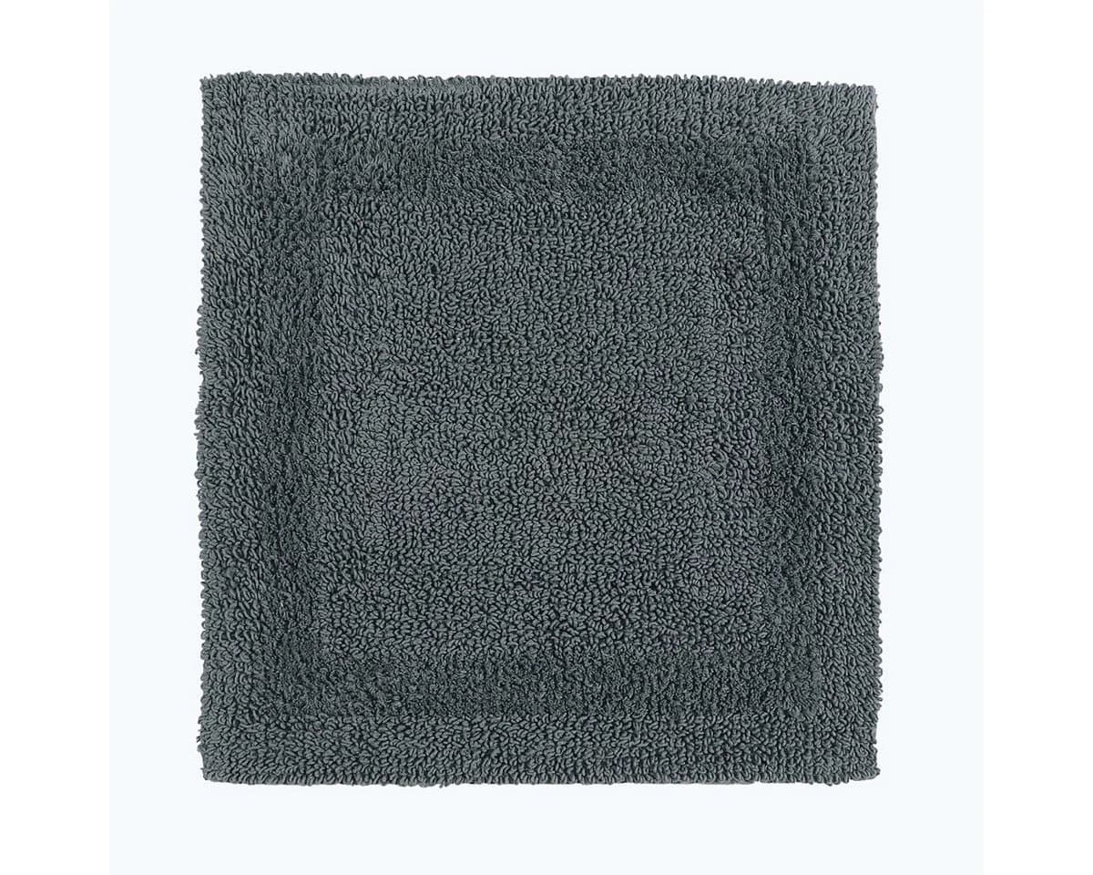 Homescapes Badematte Duschvorleger 50x50 cm Baumwolle Grau - Bild 2