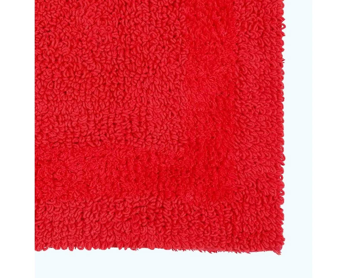 Homescapes Badematte Duschvorleger Rot 50x50 cm Baumwolle