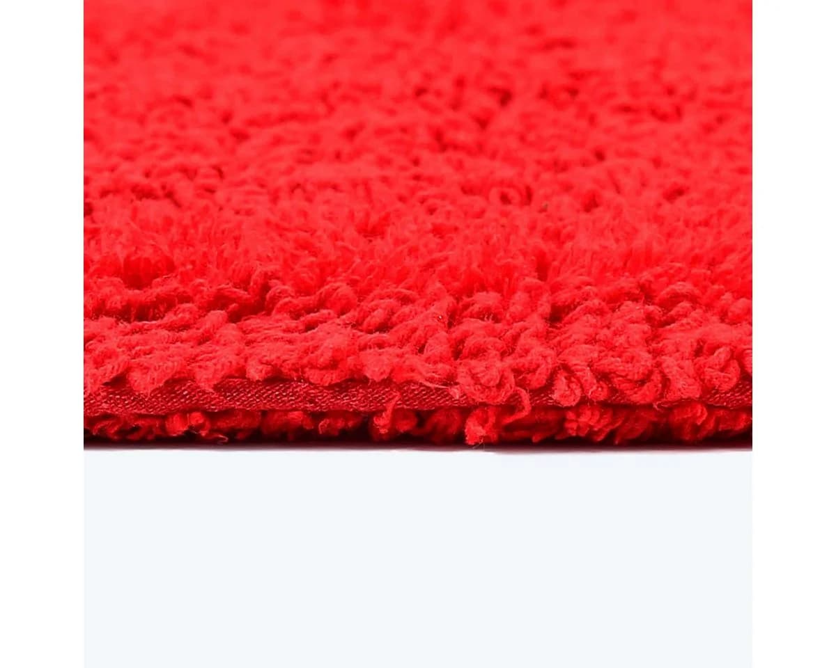 Homescapes Badematte Duschvorleger Rot 50x50 cm Baumwolle - Bild 4
