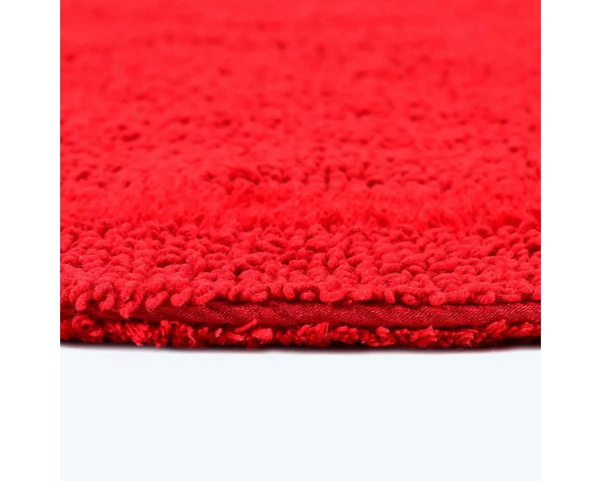 Homescapes Badematte Duschvorleger Rot 50x50 cm Baumwolle - Bild 5