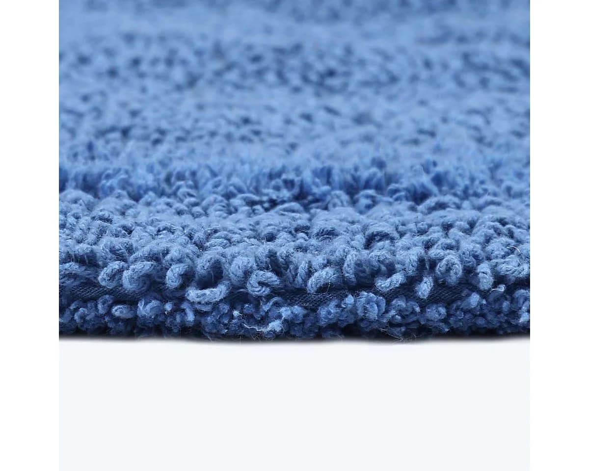 Homescapes Badematte Duschvorleger Blau 100% Baumwolle Wende-Design - Bild 4