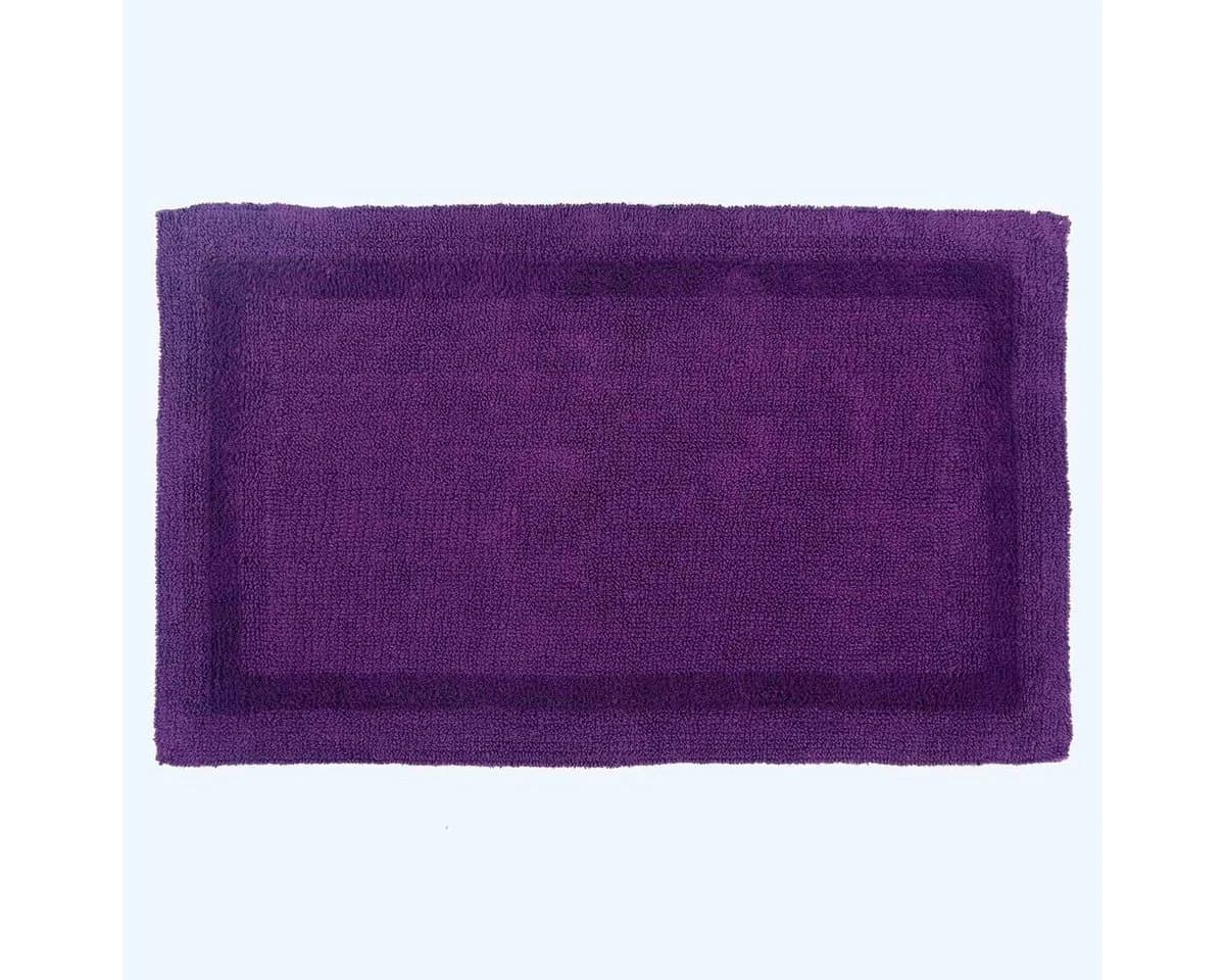Homescapes XXL-Badematte 70x120 cm 100% Baumwolle Lila - Bild 2
