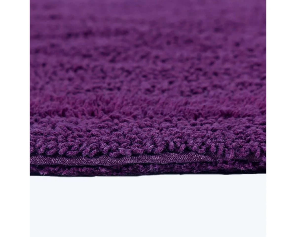 Homescapes XXL-Badematte 70x120 cm 100% Baumwolle Lila - Bild 4