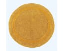 Homescapes Badematte Runde Senfgelb 80 cm Baumwolle Bild 2
