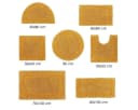 Homescapes Badematte Runde Senfgelb 80 cm Baumwolle Bild 4