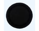 Homescapes Badematte Rund Schwarz 100% Baumwolle Bild 2