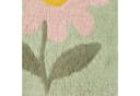 Homescapes Badematte Blumen 50x80 cm Grün-Rosa Baumwolle Bild 5