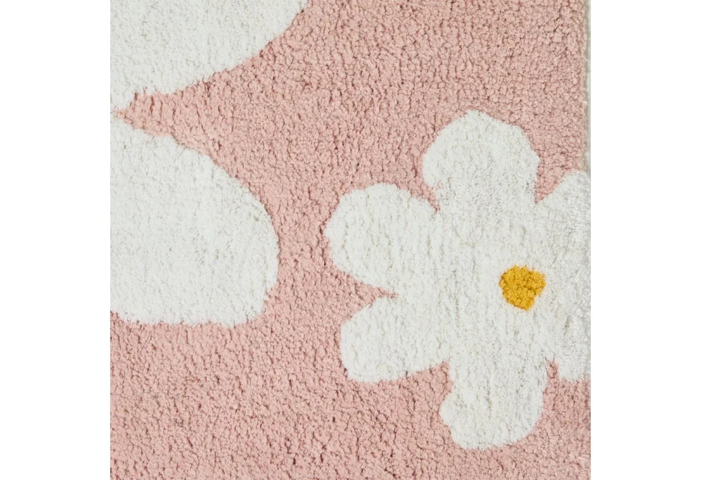 Homescapes Badematte Rosa Blumen 50x80 cm Baumwolle - Bild 5