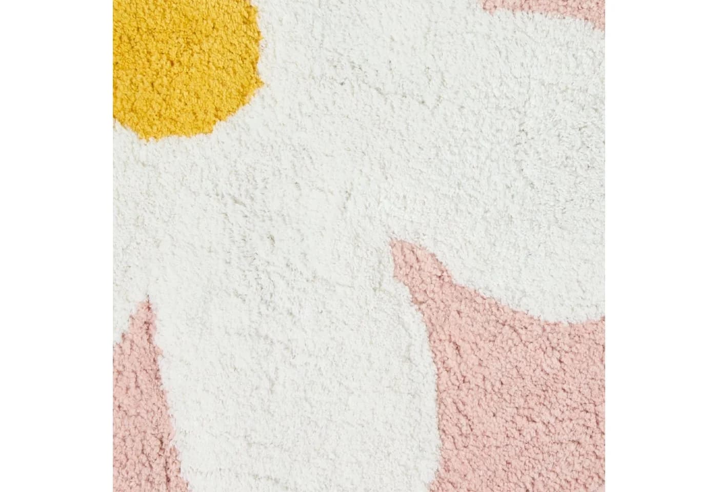 Homescapes Badematte Rosa Rund 60 cm Baumwolle Floral - Bild 5