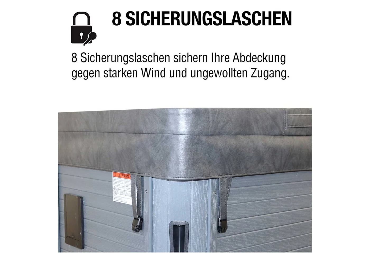 Canadian Spa GmbH Whirlpool Isolierabdeckung Proline Grau - Bild 5
